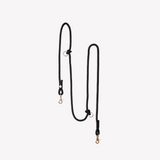 Black - hands free braided leash