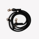 Black - hands free braided leash