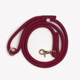 Bordeaux - braided rope leash