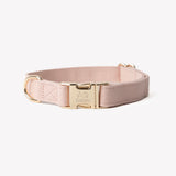 Baby pink - canvas dog collar