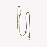 Green - hands free braided leash