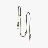 Moss Green - hands free braided leash