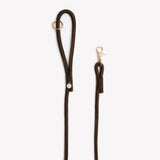Brown - braided rope leash