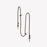 Brown - hands free braided leash