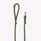 Green - braided rope leash