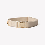Tan - canvas dog collar
