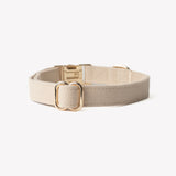 Tan - canvas dog collar