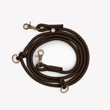 Brown - hands free braided leash