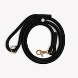 Black - braided rope leash
