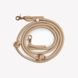 Tan - hands free braided leash