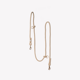 Tan - hands free braided leash