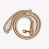 Tan - braided rope leash