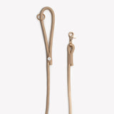 Tan - braided rope leash