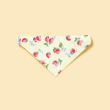 Strawberry Fields Butter Yellow Triangle Bandana