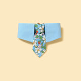 Blue Botanique Necktie Bandana