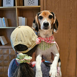 Picnic Bliss Floral Gingham Print Bandana