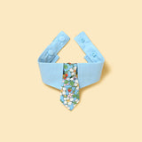 Blue Botanique Necktie Bandana