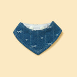 Reversible Denim Cherry Overalls Pet Bandana