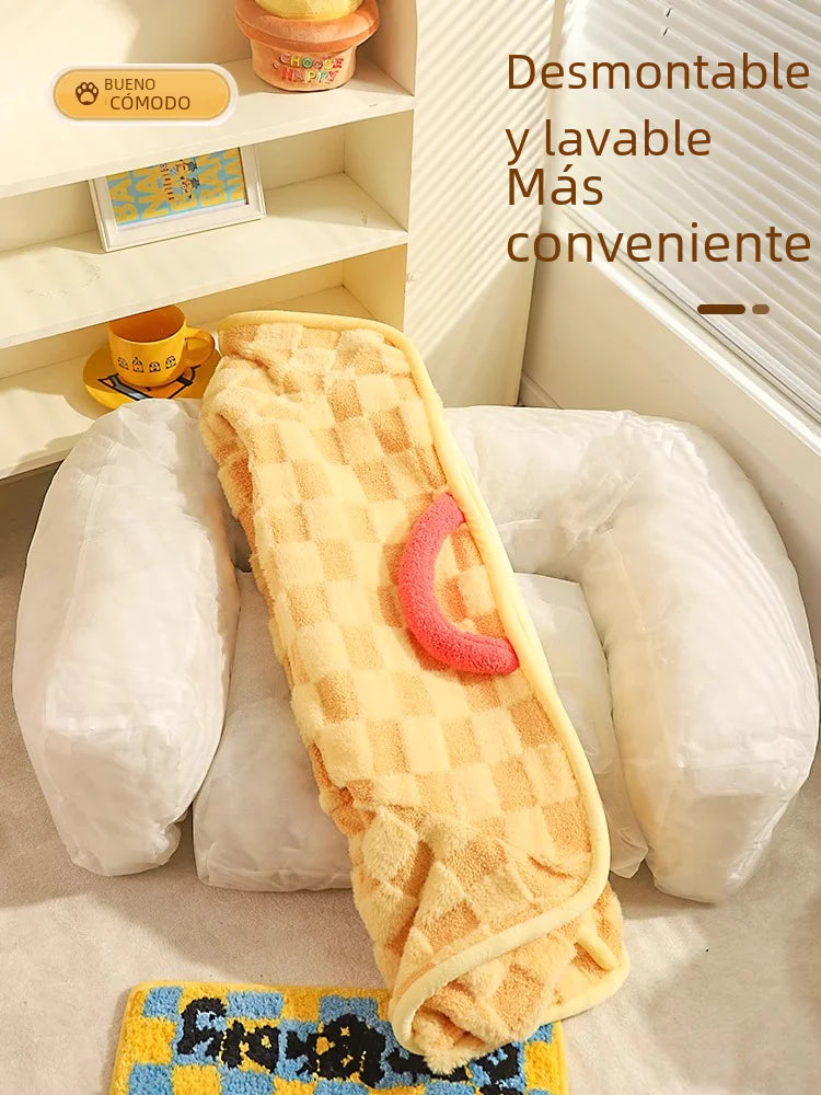 Winter Cat Bed and Mat for Pets - Cozy Dog House