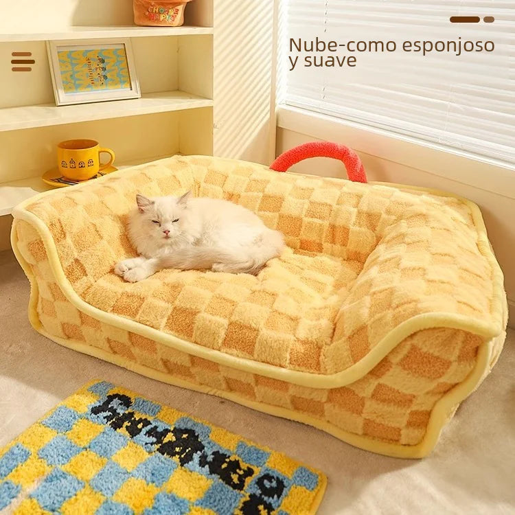 Winter Cat Bed and Mat for Pets - Cozy Dog House