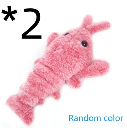 Electric Jumping Shrimp Pet Toy