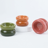 Soufflé Pet Bowl - Amber Orange