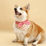 Christmas Morning Gingerbread Man Gingham Print Handmade Bandana