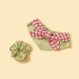 Picnic Bliss Floral Gingham Print Bandana