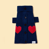 Heart to Heart Button-Up Cardigan Sweater