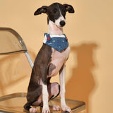 Reversible Denim Cherry Overalls Pet Bandana