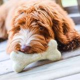 Bone felt wool toy