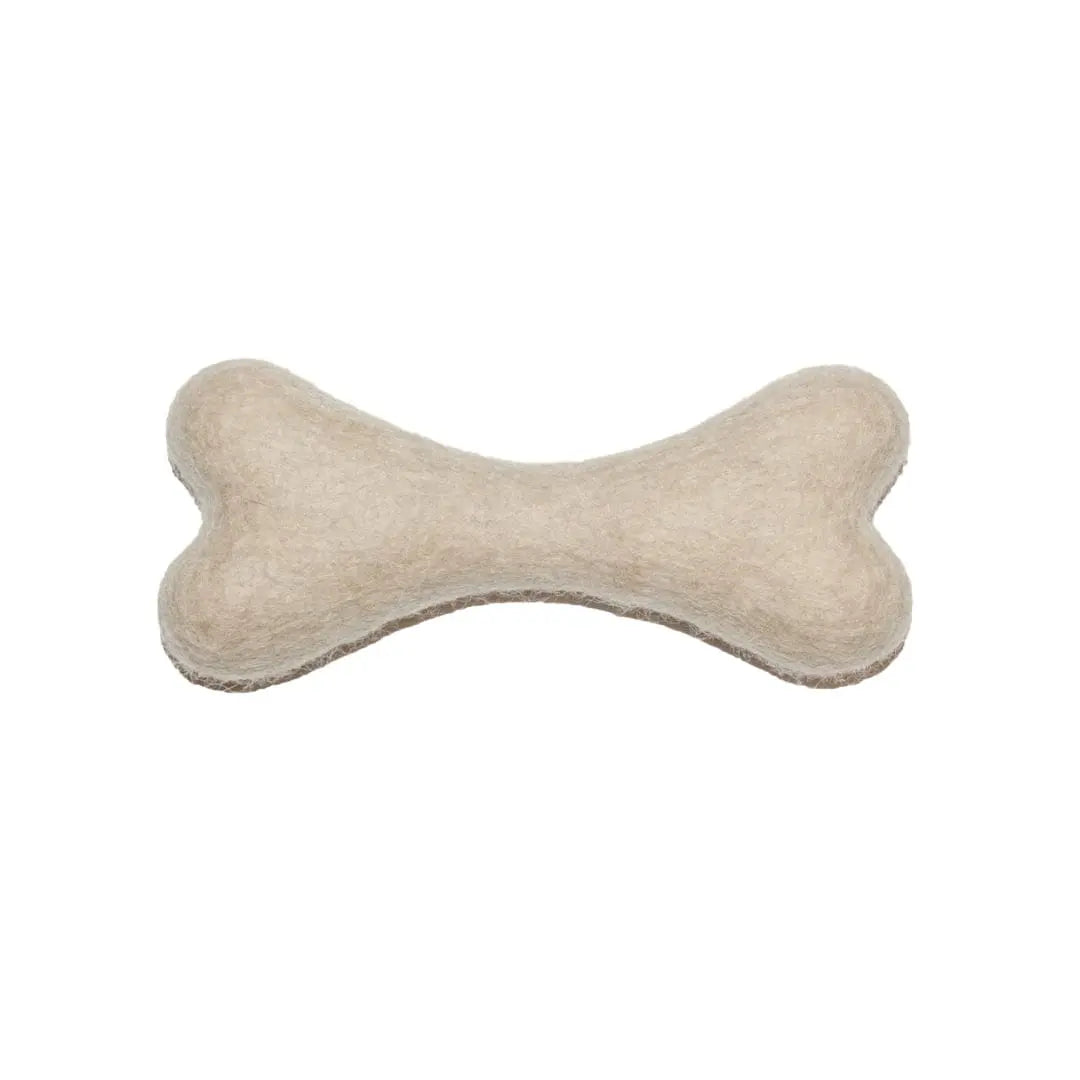 Bone felt wool toy