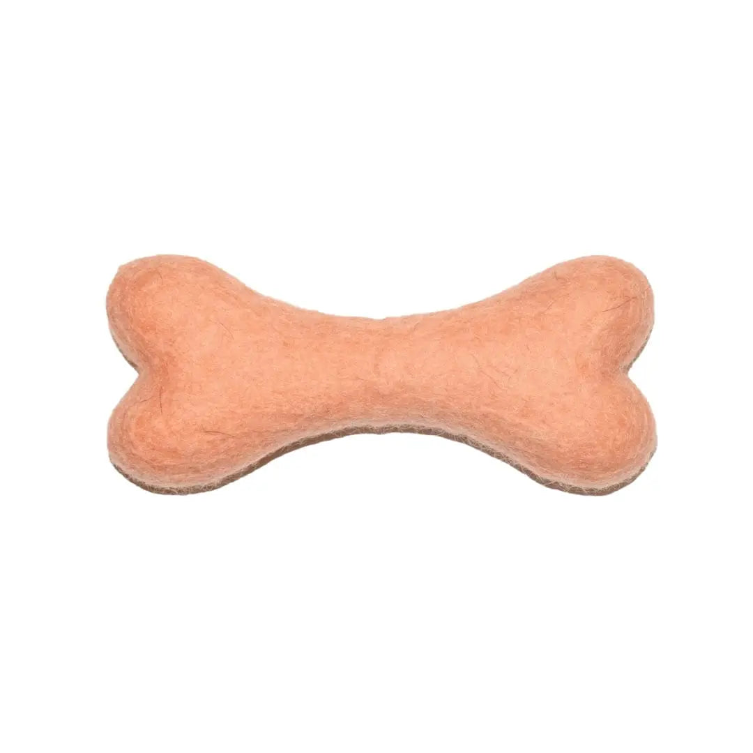 Bone felt wool toy