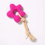 Pullin' posies felt wool toy