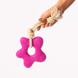Pullin' posies felt wool toy