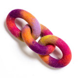 Large link felt wool toy