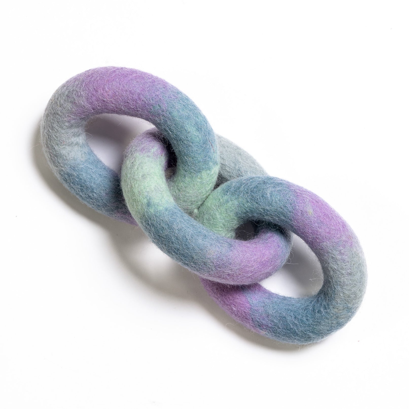 Large link felt wool toy