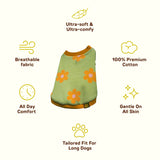 Flower Power Dog T-shirt