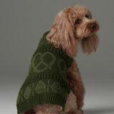 Pretzel Pet Sweater - Olive Green