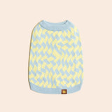 Seaside Swirl Cotton Knitted Dog Sweater