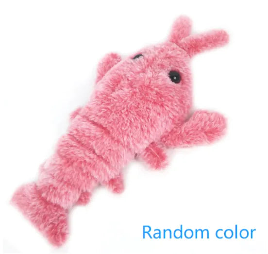 Electric Jumping Shrimp Pet Toy
